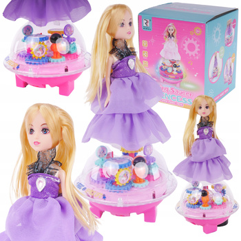 Lalka Księżniczka Interaktywna Pozytywka Światła Dźwięk Prezent Dziecko