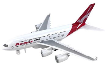 SAMOLOT PASAŻERSKI DLA DZIECI RÓŻNE KOLORY ŚWIATŁO DŹWIĘK