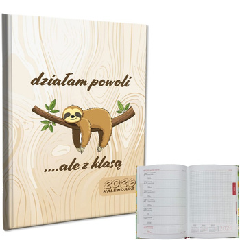 Kalendarz 2026 A5 tygodniowy notatka Leniwiec 1