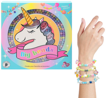 Koraliki Do Biżuterii Dla Dzieci Jednorożec Zestaw Kreatywny Prezent