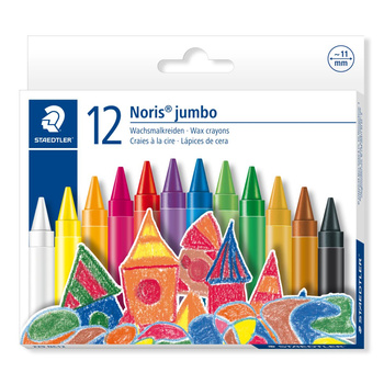 Kredki woskowe Noris Club jumbo 11 mm 12 kol. Staedtler