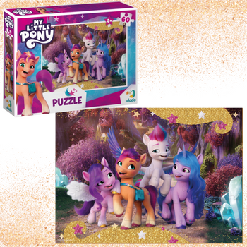 PUZZLE "MY LITTLE PONY" 60 ELEMENTÓW KOLOROWEJ UKŁADANKI DLA NAJMŁODSZYCH