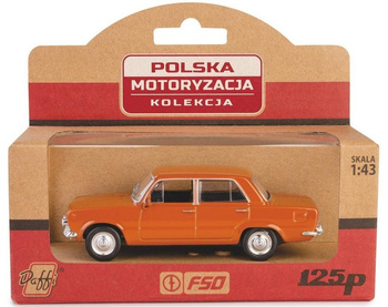 Kolekcja PRL Fiat 125p brązowy Daffi