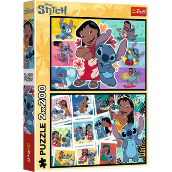 Puzzle 2x200 Wesołe życie Stitcha Disney Lilo and Stitch 13334