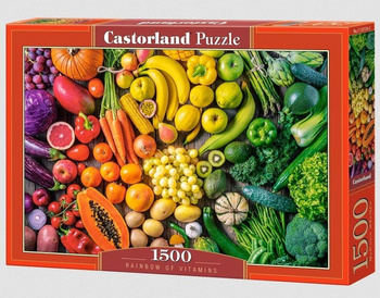 Puzzle 1500 Rainbow of Vitamins CASTOR Castorland