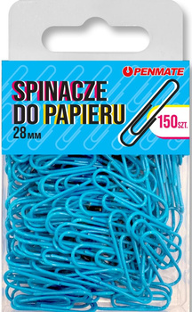 Spinacze do papieru Penmate Jasnoniebieskie 28 mm TT8318