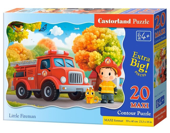 Puzzle 20 Little Fireman CASTOR Castorland
