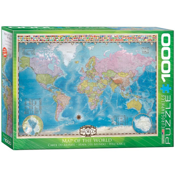 Puzzle 1000 Map of the World 6000-0557