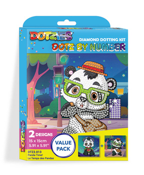 DIAMOND DOTZ DOTZ BY NUMBER PANDA TIME