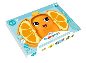 Talerzyk silikonowy Frootimals orangiefly anty-poślizgowy