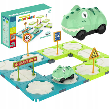 Labirynt Drogowy Dinozaur Znakami Pojazd Tor Samochodowy Prezent Dla Dzieci