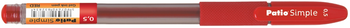 DŁUGOPIS SIMPLE GEL - CZERWONY - 1 szt.