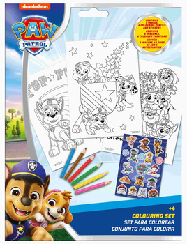 Zestaw do kolorowania z naklejkami Paw Patrol PW20005