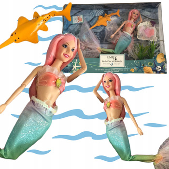 UROCZA LALKA MAGICZNA SYRENKA KSIĘŻNICZKA RYBKA NA PREZENT DLA DZIECKA