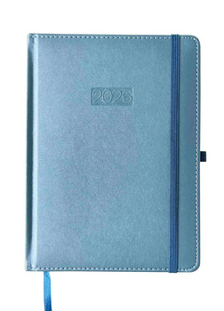 Kalendarz 2026 A4 Metalic elegance dzienny V1 niebieski K-A4DL