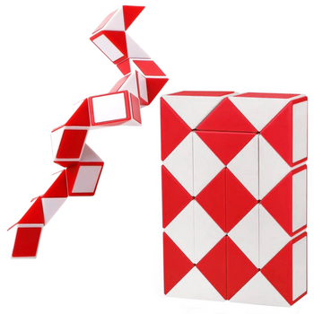 Układanka logiczna wąż 48 elementów edukacyjna zabawa rozwijająca myślenie