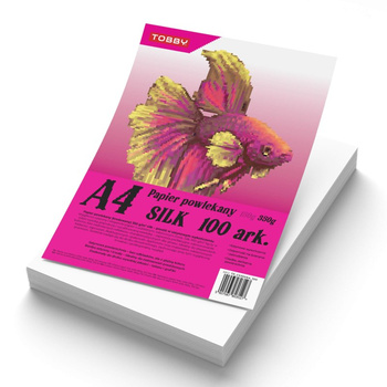 Papier A4 powlekany kredowany 100 ark.350g