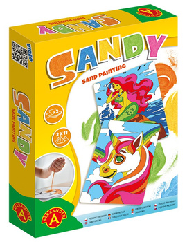 Piaskowe malowanki Sandy syrenka, jednorożec
