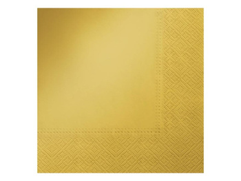 Serwetki jednokolorowe złote 33x33 SDL552408