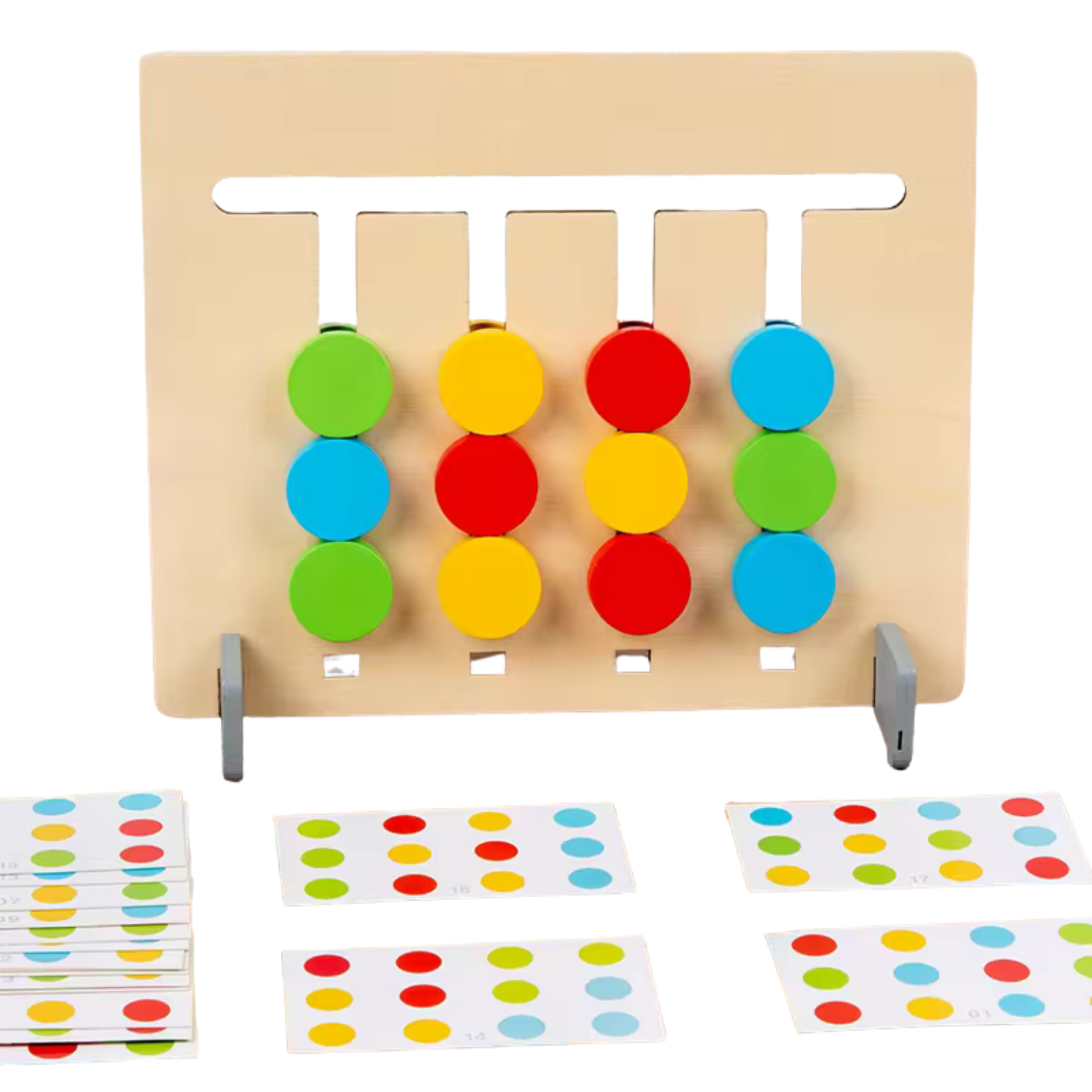 Gra Edukacyjna Zestaw Montessori Klocki Dinozaury Dopasowywanie Kolorów