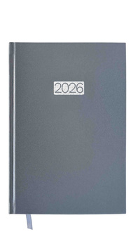 Kalendarz 2026 A5 Ekonomiczny dzienny V4 szary K-A5D E