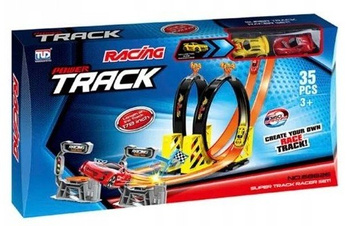 Tor wyścigowy z dwoma autami w zestawie SN008 AN01