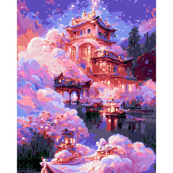 Malowanie po numerach Pałac 40x50 cm