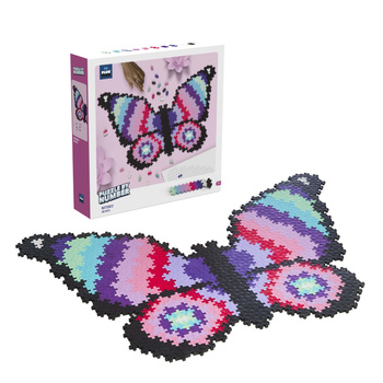Klocki Konstrukcyjne Zestaw Puzzle PLUS-PLUS BY NUMBER MOTYL 800ele PREZENT