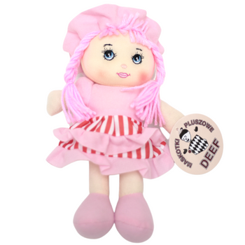 LALKA PLUSZOWA MIĘKKA MASKOTKA PRZYTULANKA ZABAWKA DLA DZIECI DZIEWCZYNKI