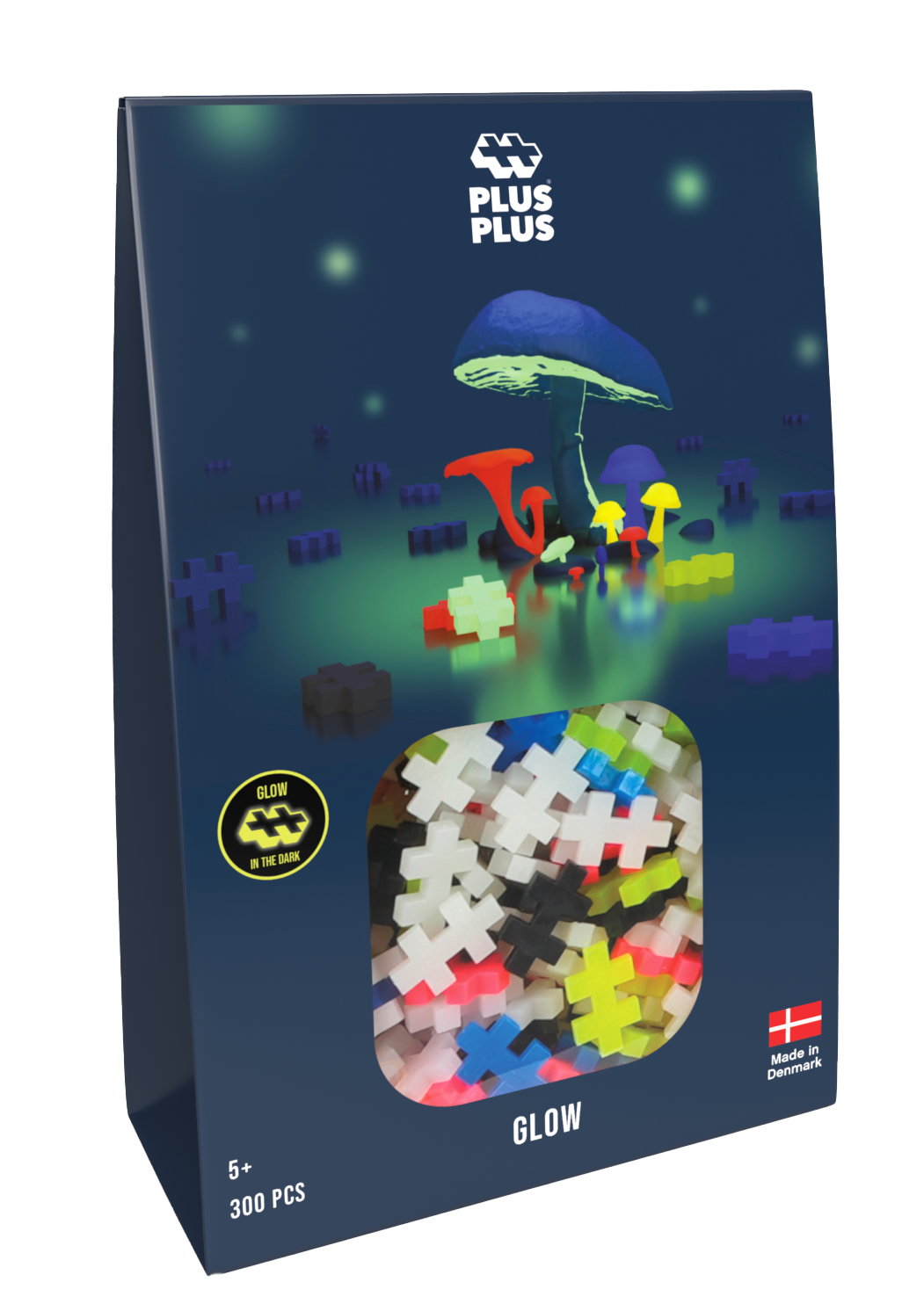 Opakowanie klocków konstrukcyjnych 3D Plus-Plus świecących w ciemności 300 elementów