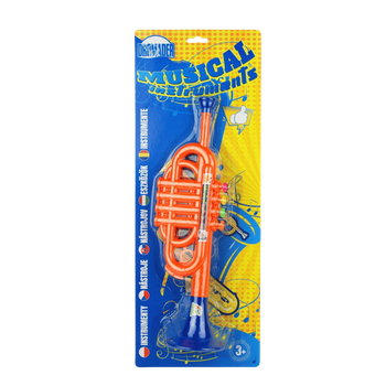 Instrument muzyczny trąbka zabawka edukacyjna dla dzieci na blistrze