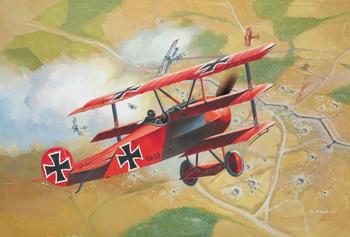 Samolot. Fokker Dr. 1 Triplane Revell