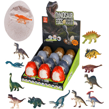WYKOPALISKA JAJKO DINOZAURA MAŁY ARCHEOLOG PALENTOLOG 12 DINOZAURÓW