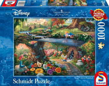 Puzzle 1000 PQ T. Kinkade Alicja w Krainie Czarów Disney 109094