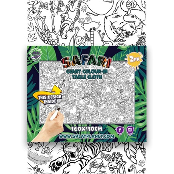 Obrusy do pomalowania Safari 2 sztuki