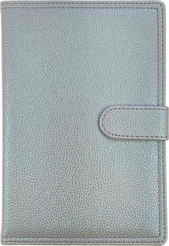 Kalendarz 2026 A5 dzienny z zapięciem hologram błękitny