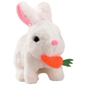 Chodzący królik na baterie interaktywny pluszak zabawka dla dzieci