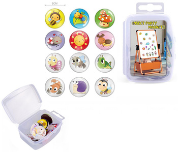 Magnesy owady 3cm 12 sztuk edukacyjne zabawki przyciągające dla dzieci