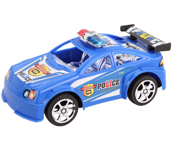 AUTO POLICYJNE ZABAWKOWE NIEBIESKIE 15 CM POJAZD PREZENT DLA DZIECI