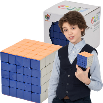 Magiczna Kostka Układanka Logiczna Zabawka Edukacyjna Kolorowa W Pudełku