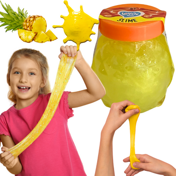 Masa Plastyczna Żelowa Slime Rozciągliwy Glutek Ananas Antystresowy 70ml