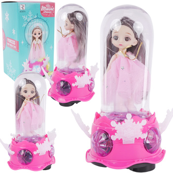 Pozytywka Kula Śnieżna Księżniczka Światła Dźwięk Melodia Prezent Dziecko