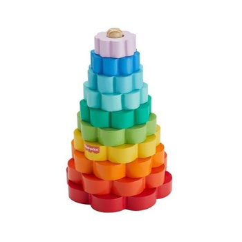 Fisher-Price. Drewniana piramidka Kolorowe kwiatki Fisher- Price