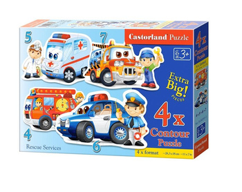 Puzzle x 4 - Służba ratownicza CASTOR Castorland
