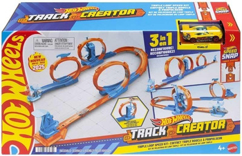 Hot Wheels Track Creator Tor Trzy Pętle Mattel