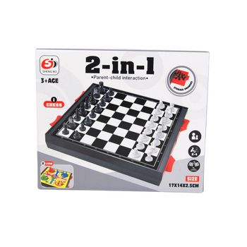 Gra Chińczyk Szachy Magnetyczna Planszowa Zabawka Dla Dzieci i Dorosłych