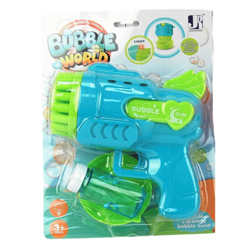 Pistolet do robienia baniek mydlanych z efektem świetlnym dla dzieci