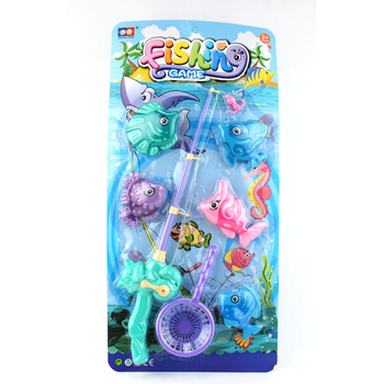 Wędka z kolorowymi rybkami zabawka edukacyjna dla dzieci na blistrze
