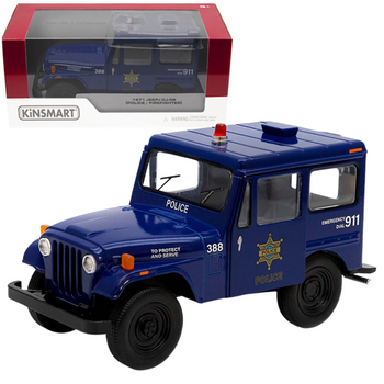 Model Samochodu 1971 JEEP DJ-5B Policja Straż Skala 1:26 Kolekcjonerski