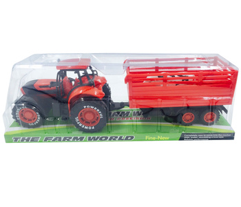 Traktor z przyczepą zabawka dla dzieci interaktywny pojazd rolniczy realist
